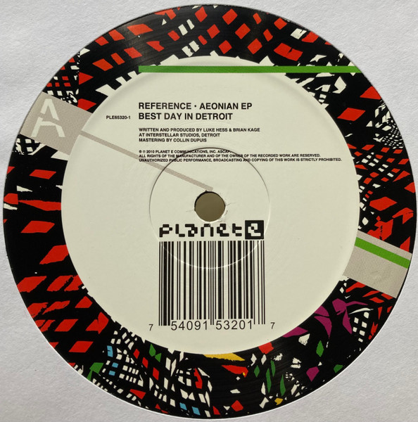 Reference - Aeonian EP : 12inch