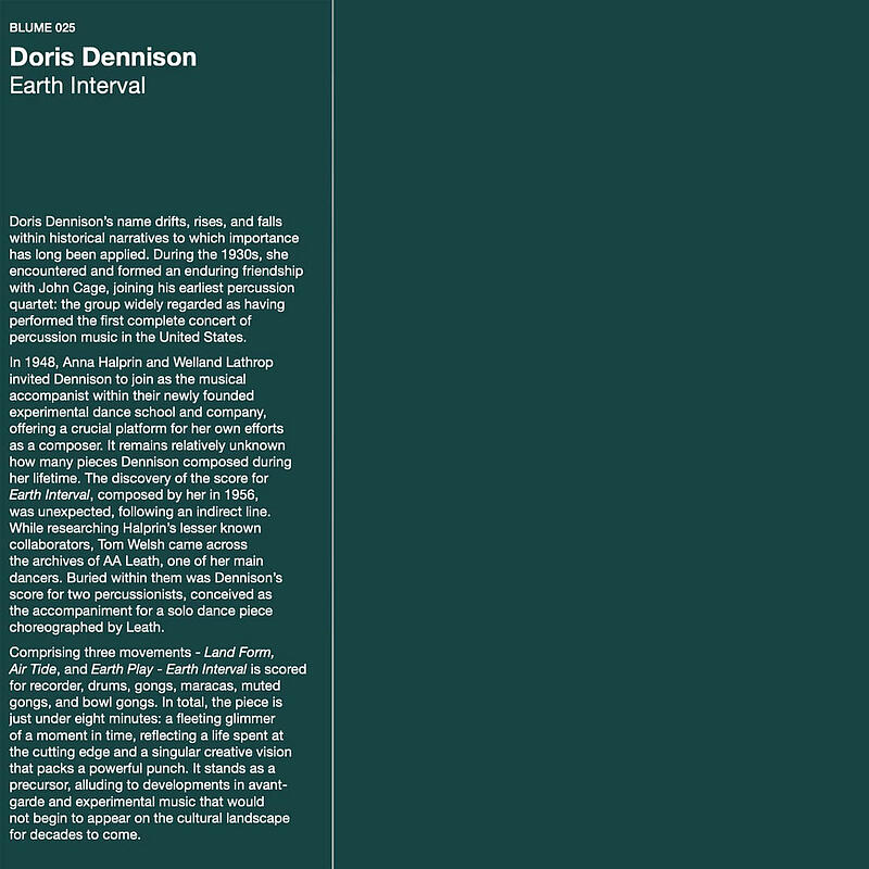 Doris Dennison - Earth Interval : LP(color)