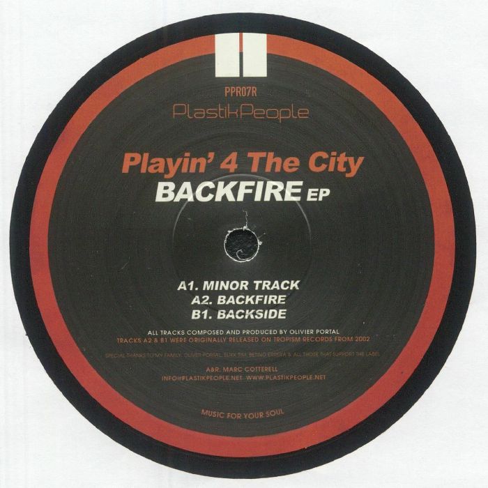 Playin' 4 The City - Backfire EP (remastered) : 12inch