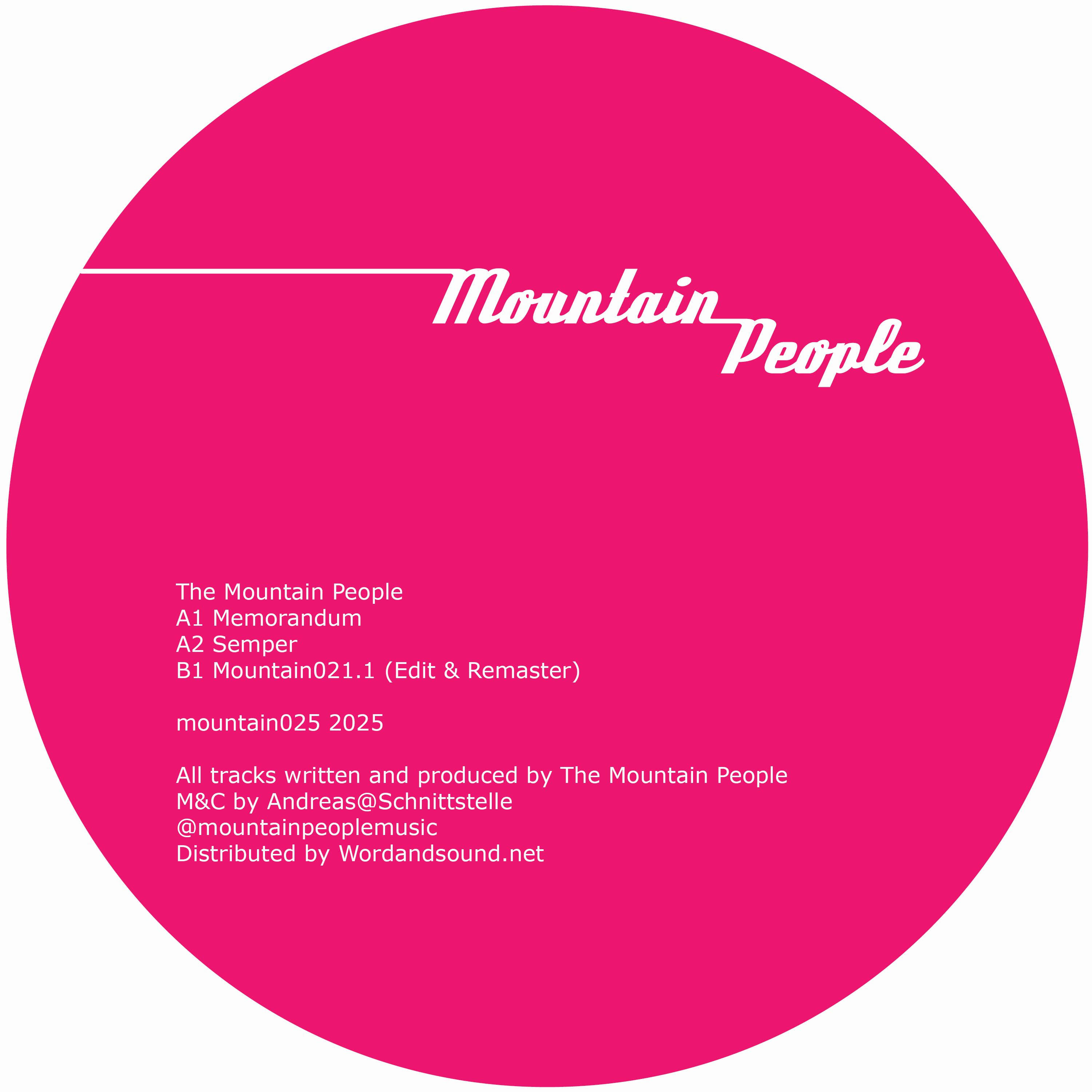 The Mountain People - Memorandum : 12inch