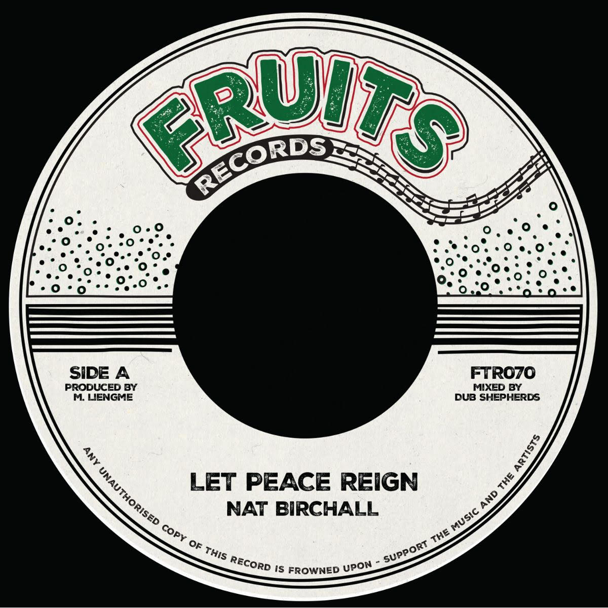 Nat Birchall & The 18th Parallel - Let Peace Reign : 7inch