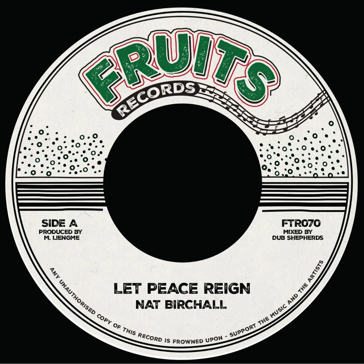 Nat Birchall & The 18th Parallel - Let Peace Reign : 7inch