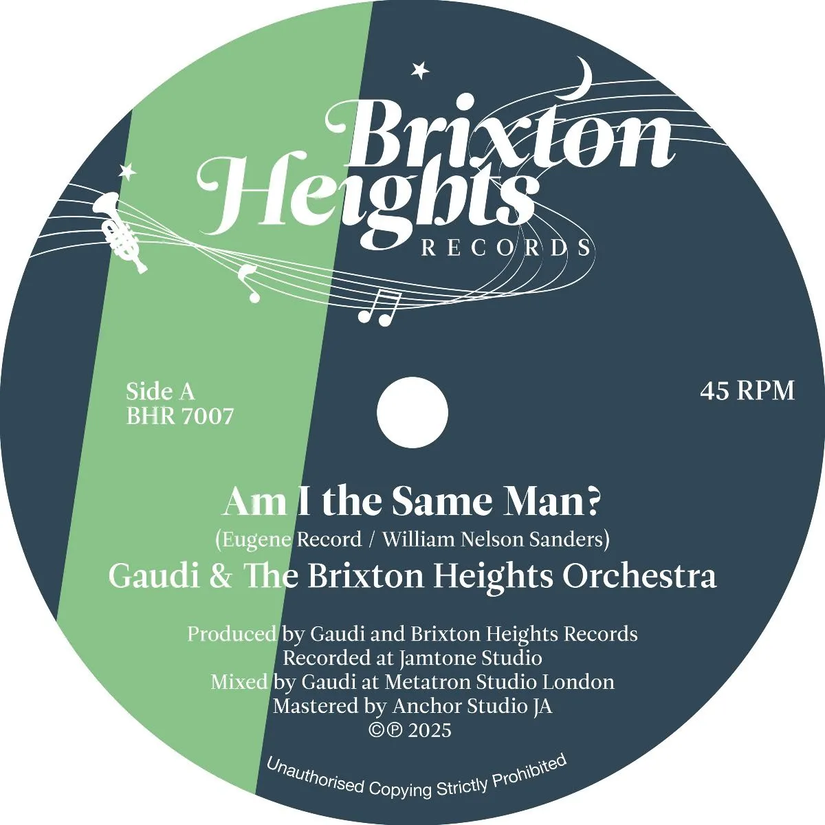 Gaudi & The Brixton Heights Orchestra - Am I The Same Man? : 7inch