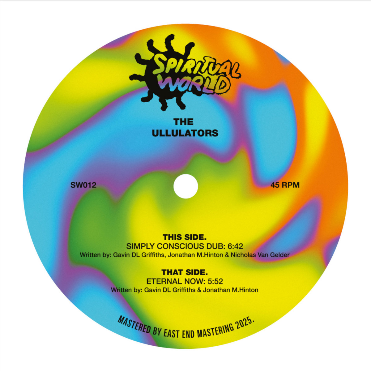 The Ullulators - Simply Conscious Dub / Eternal Now : 12inch