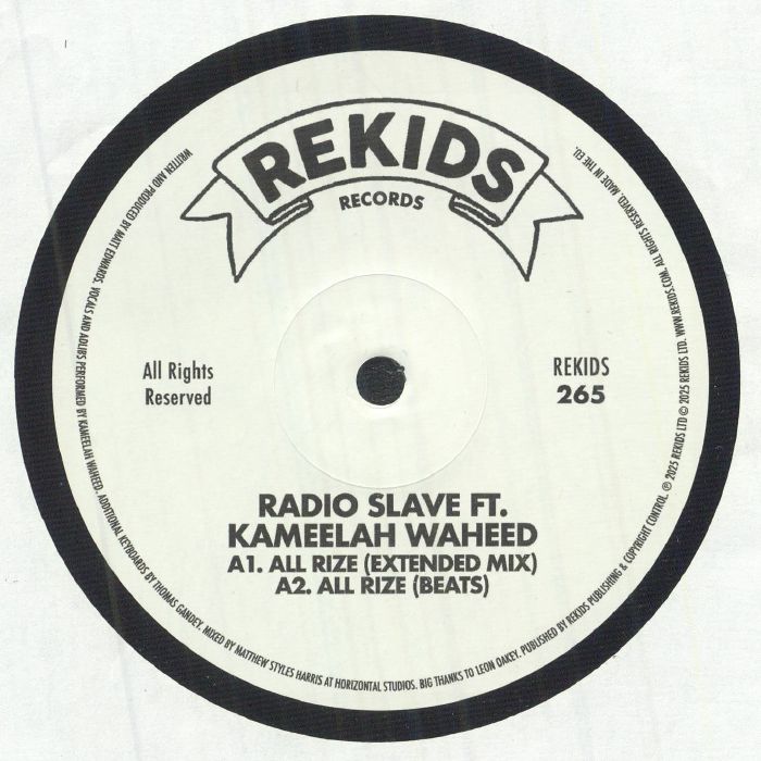 Radio Slave Ft. Kameelah Waheed - All Rize : 12inch