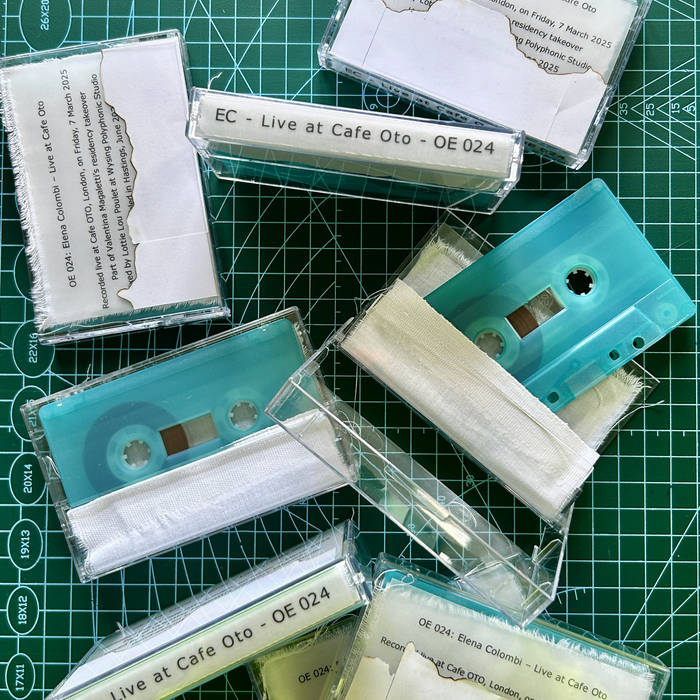 ELENA COLOMBI - LIVE AT CAFE OTO : Cassette