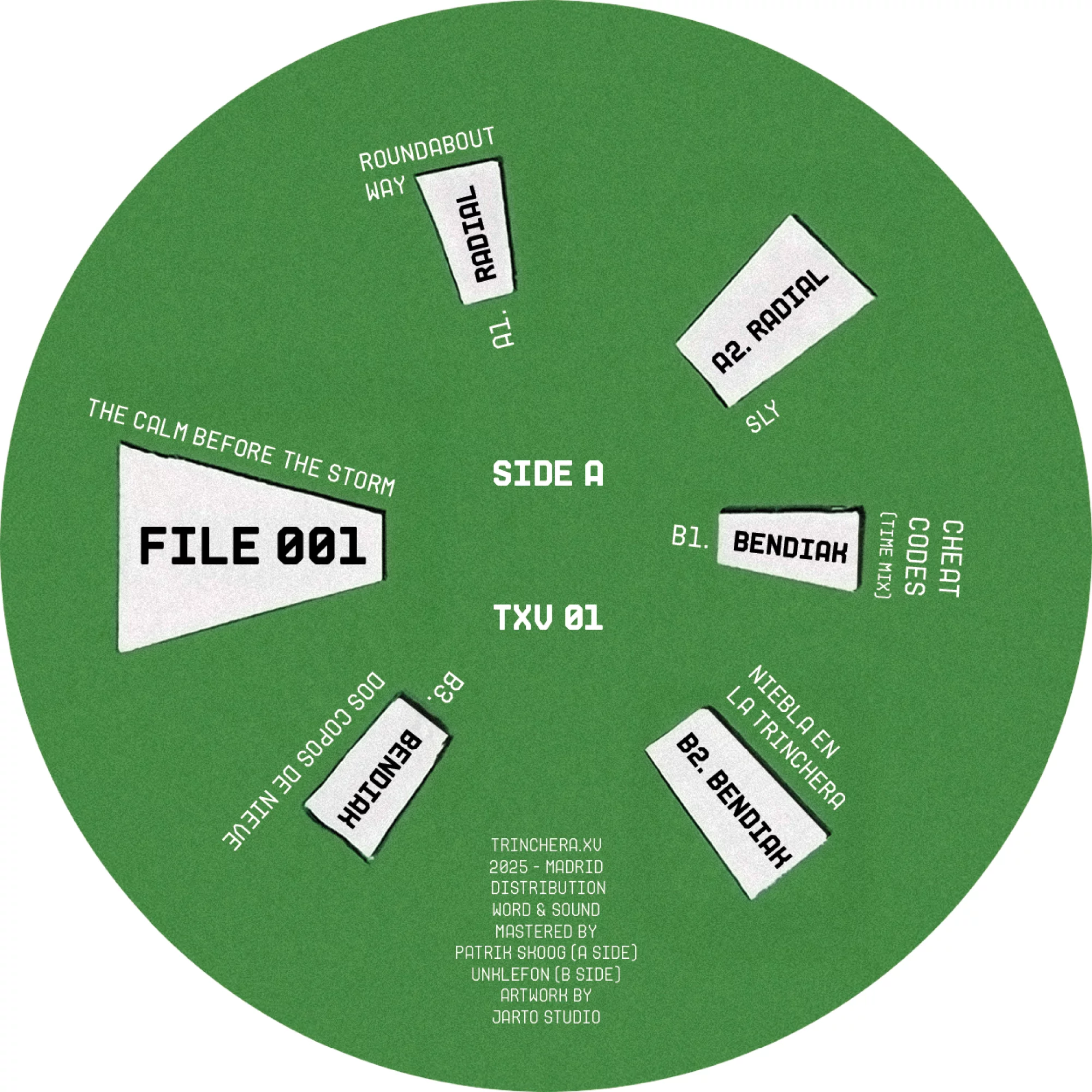 BENDIAK / RADIAL - FILE 001: THE CALM BEFORE THE STORM : 12inch Excl