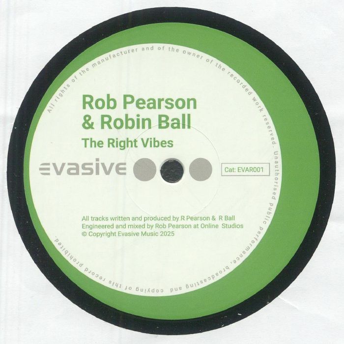 Rob Pearson & Robin Ball - Don't Put Up Wit Dat / The Right Vibes : 12inch