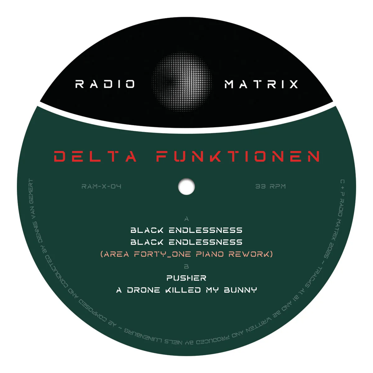 Delta Funktionen - Black Endlessness (Area Forty_One rework) : 12inch