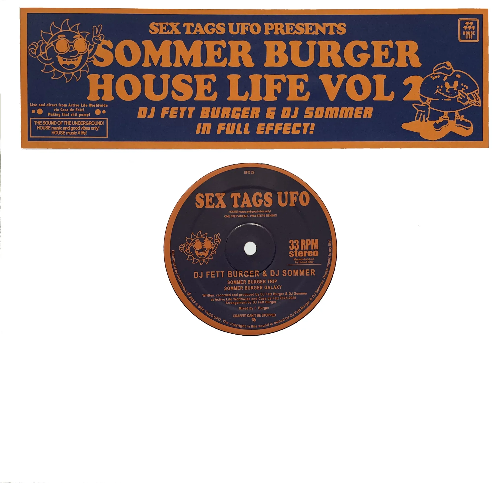 DJ Fett Burger & DJ Sommer - Sommer Burger House Life Vol. 2 : 12inch