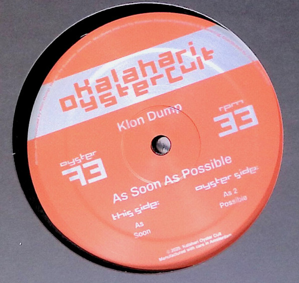 Klon Dump - As Soon As Possible : 12inch