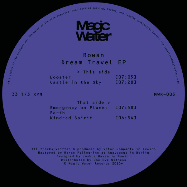 Rowan - Dream Travel EP : 12inch