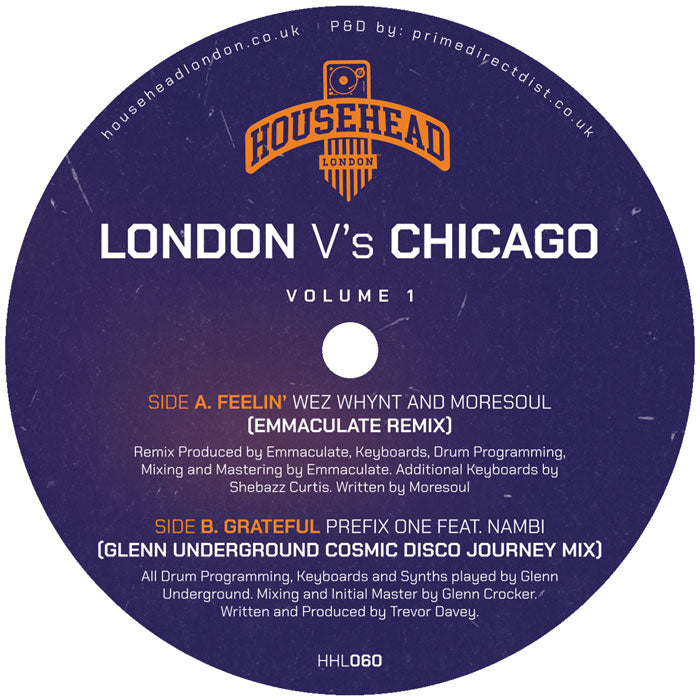 Wez Whynt & Moresoul / Prefix One feat. Nambi - London vs Chicago, Vol. 1 : 12inch