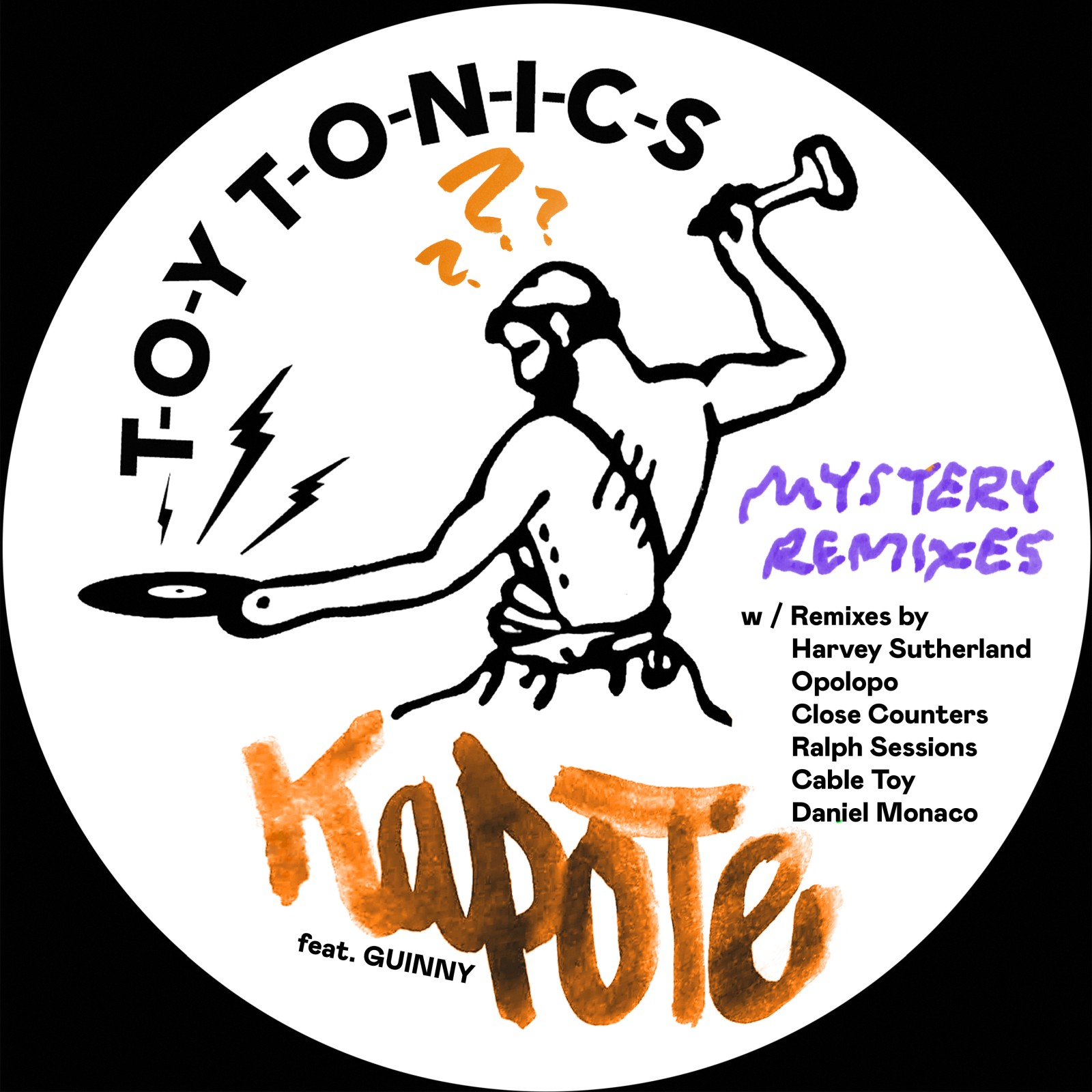 Kapote feat. GUINNY - Mystery Remixes (w/ Harvey Sutherland,Opolopo,  Close Counters,Cassius) : 12inch