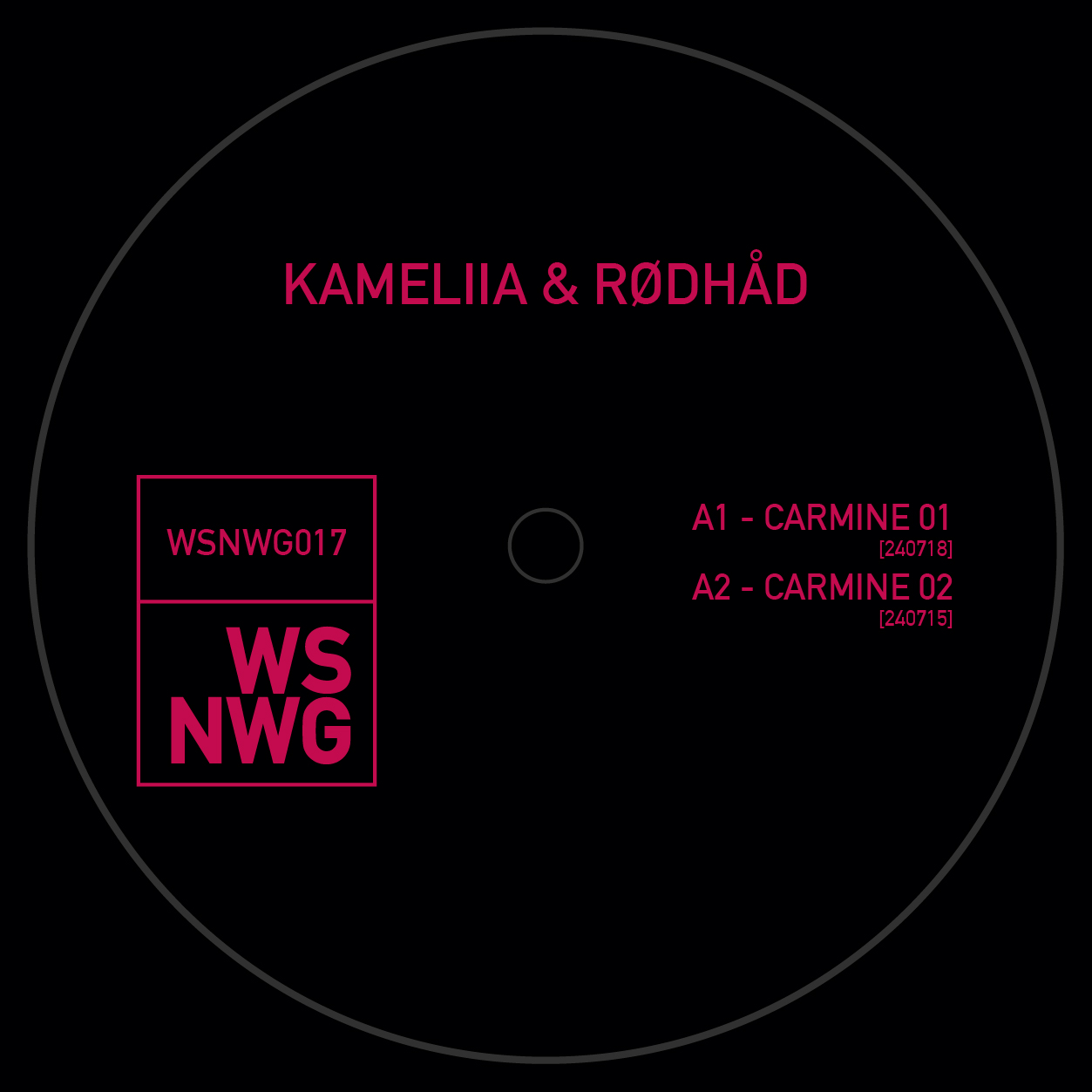 Kameliia & RÃ¸dhÃ¥d - CARMINE : 12inch
