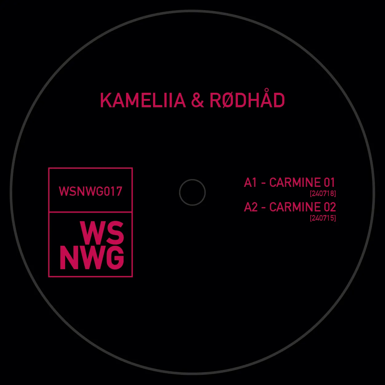 Kameliia & RÃ¸dhÃ¥d - CARMINE : 12inch