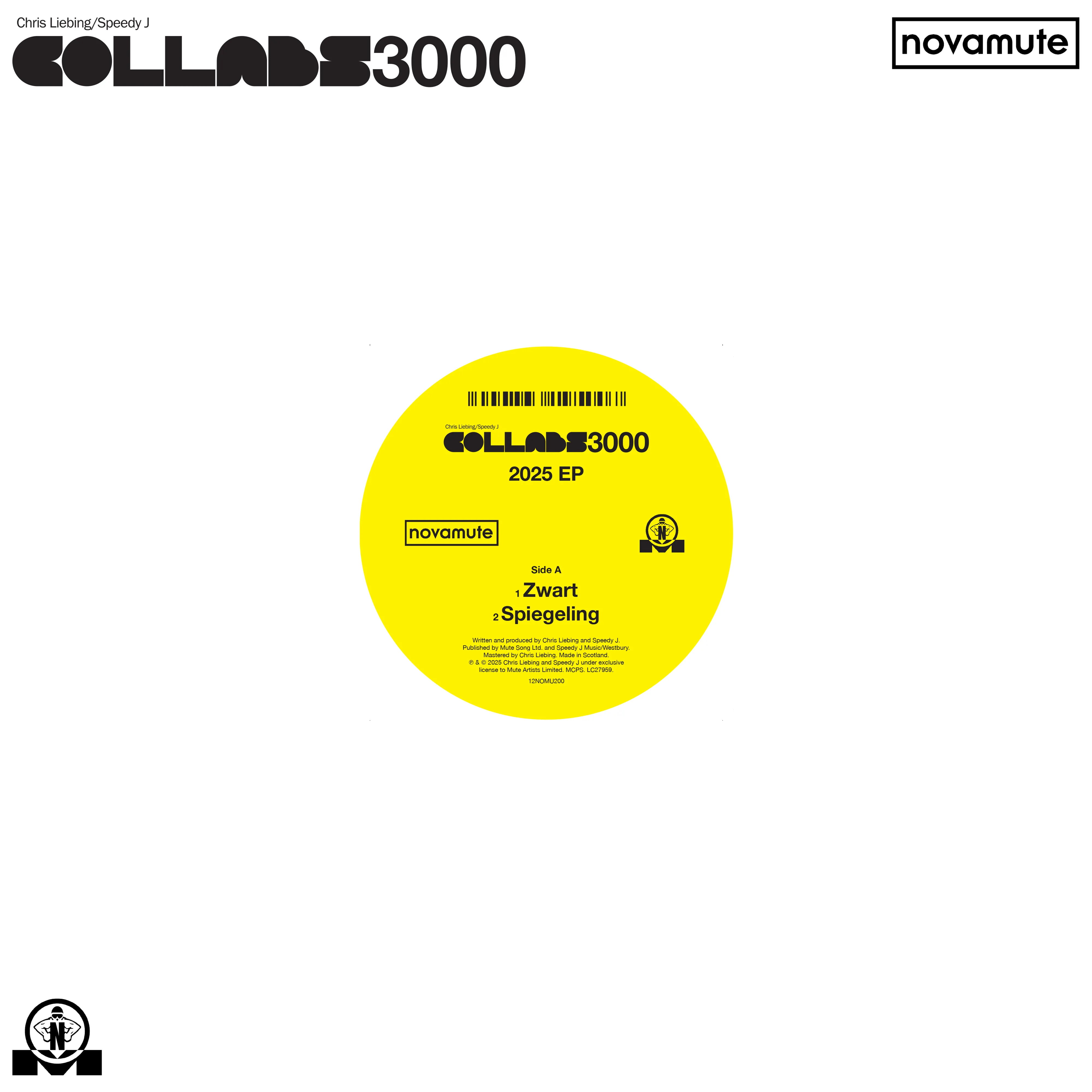 Chris Liebing & Speedy J: Collabs 3000 - 2025 EP : 12inch