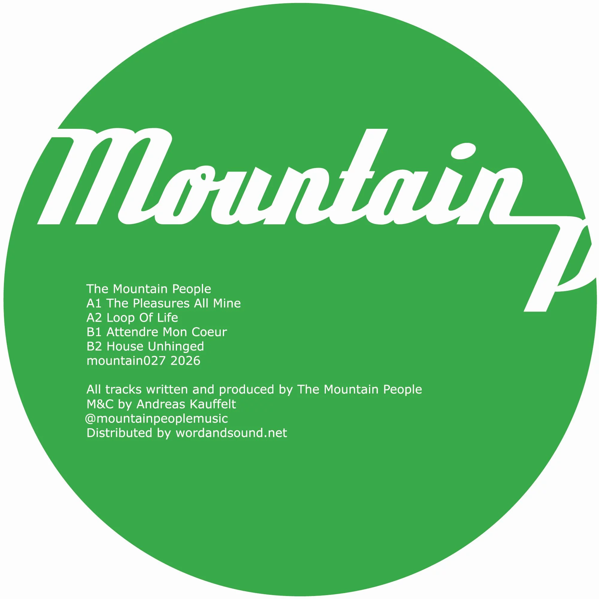 The Mountain People - The Pleasures All Mine : 12inch