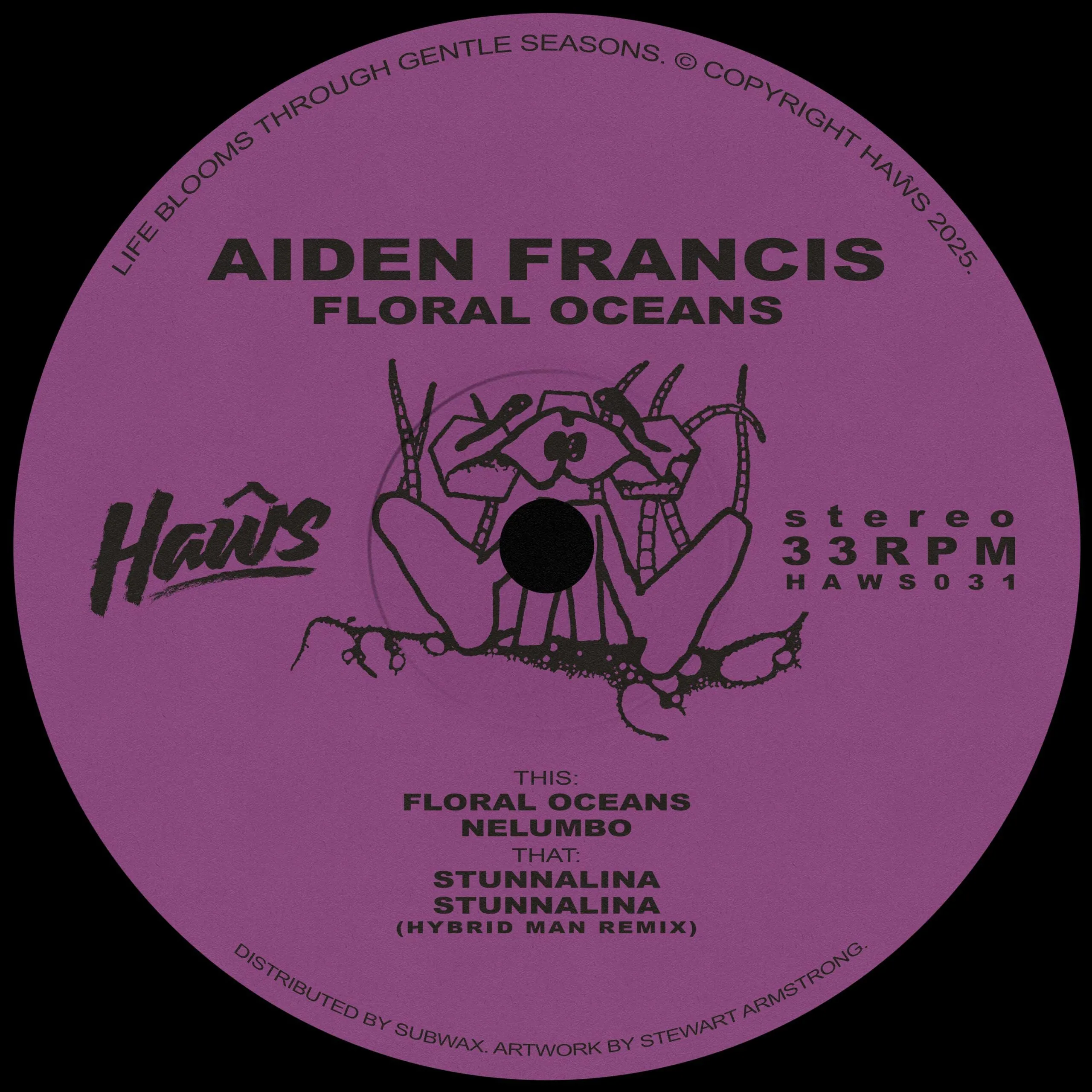 Aiden Francis - Floral Oceans (Incl. Hybrid Man Remix) : 12inch