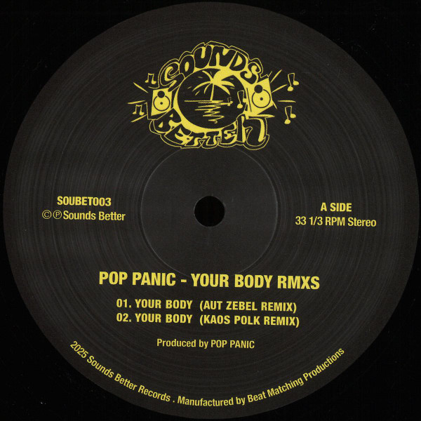 Pop Panic / N.O. - Your Body / Confusion : 12inch