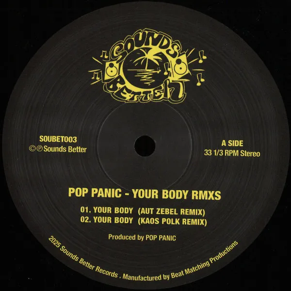Pop Panic / N.O. - Your Body / Confusion : 12inch