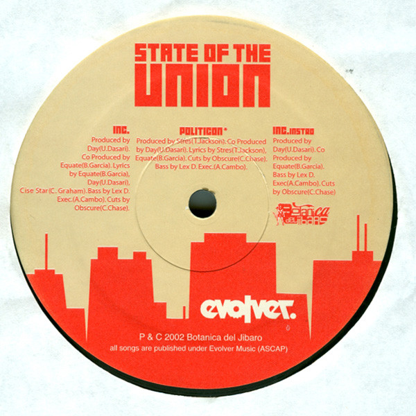 Evolver - State Of The Union : 12inch