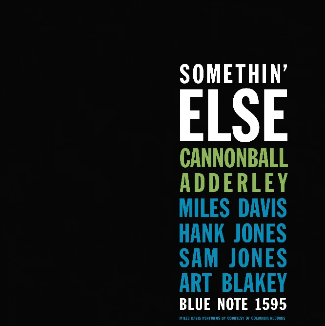 Cannonball Adderley - Somethin' Else＜Blue Vinyl＞ : LP