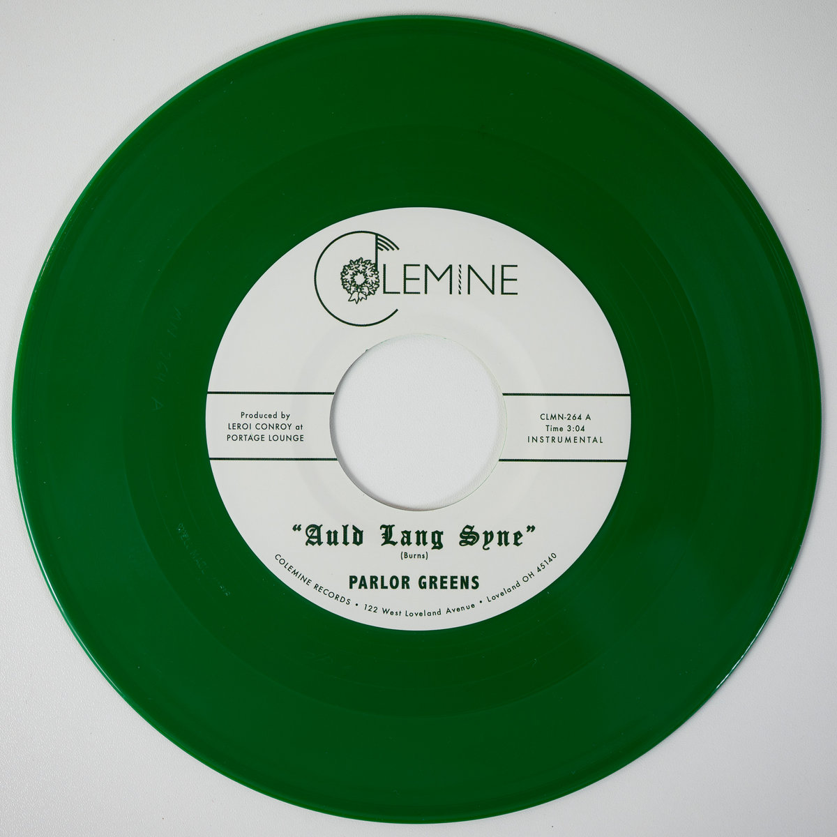 Parlor Greens - Auld Lang Syne / Everyday Will Be Like A Holiday : 7inch (Opaque Green)