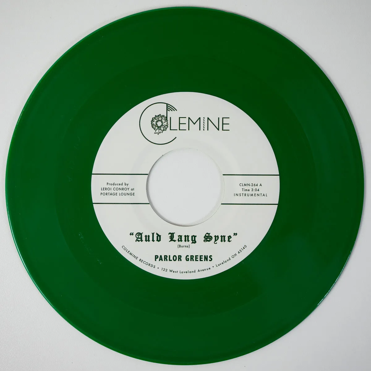 Parlor Greens - Auld Lang Syne / Everyday Will Be Like A Holiday : 7inch (Opaque Green)
