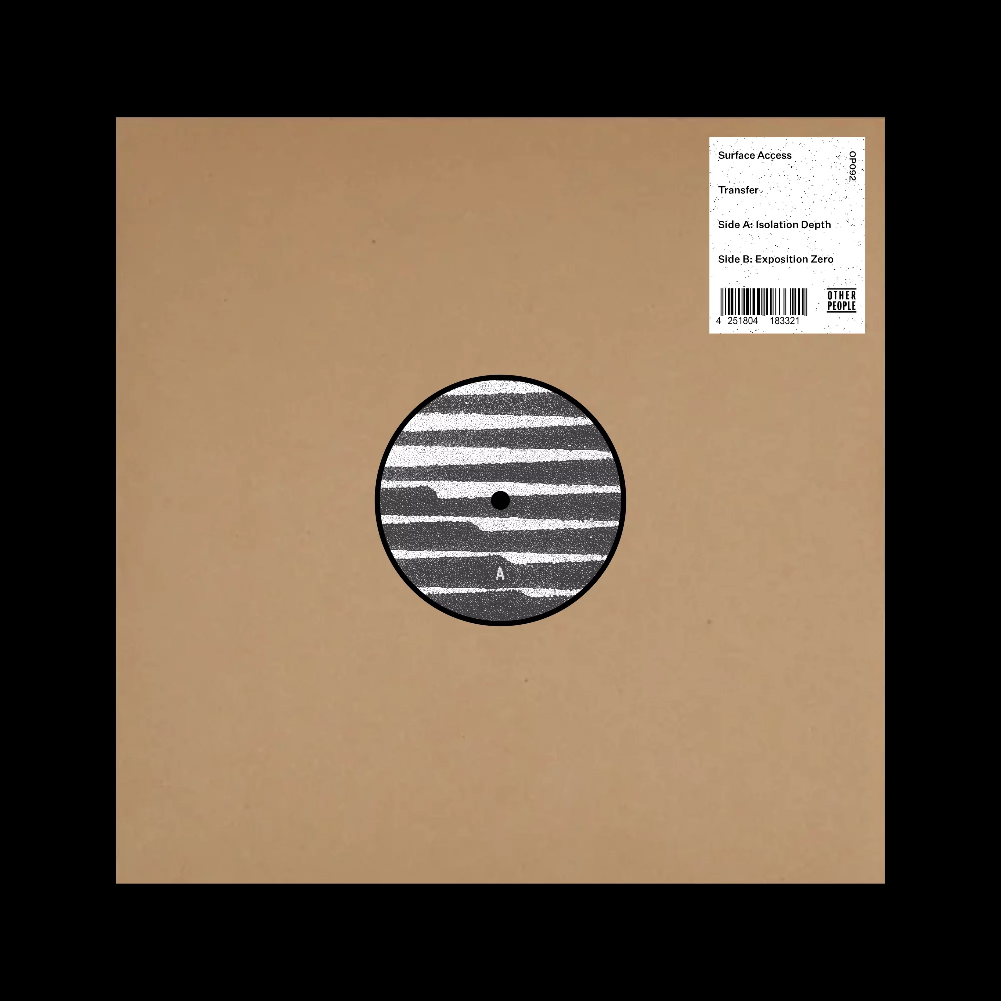 Surface Access - Transfer (12",180g bio vinyl) : 12inch