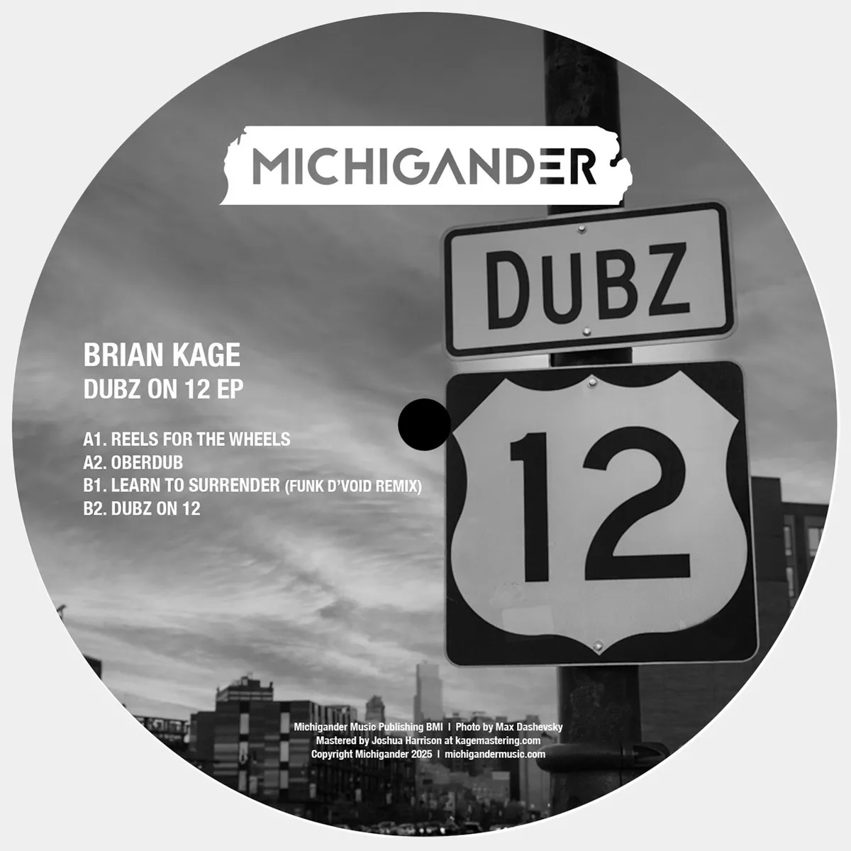 Brian Kage - Dubz On 12 EP (feat Funk D'Void mix) : 12inch