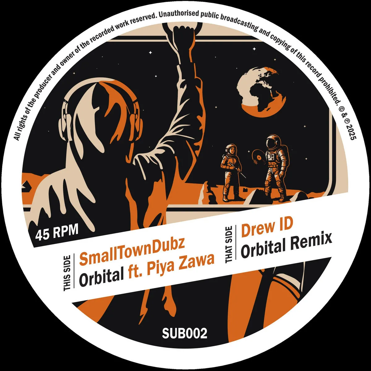 Smalltowndubz - Orbital EP ft. Piya Zawa : 12inch 180g Vinyl