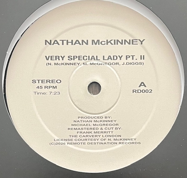 Nathan Mckinney - Very Special Lady Pt. II : 12inch