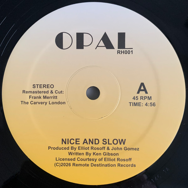 Opal - Nice and Slow : 12inch