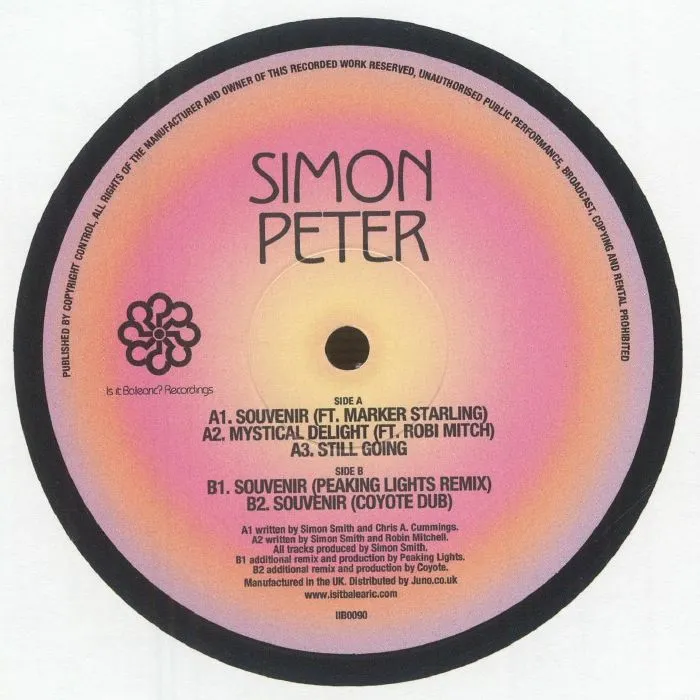 Simon Peter - Souvenir EP (feat Peaking Lights, Coyote mixes) : 12inch