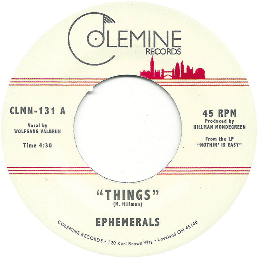 Ephemerals - Things : 7inch