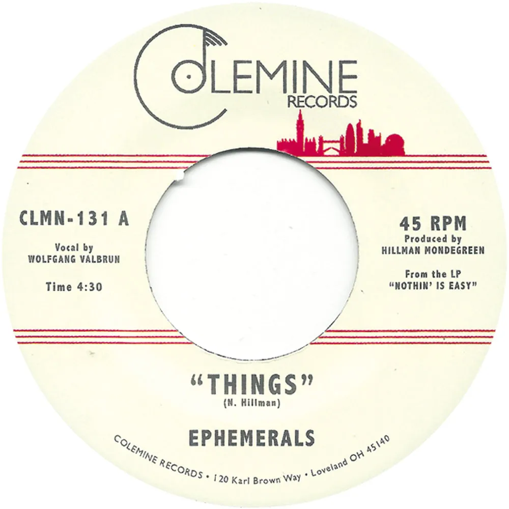 Ephemerals - Things : 7inch