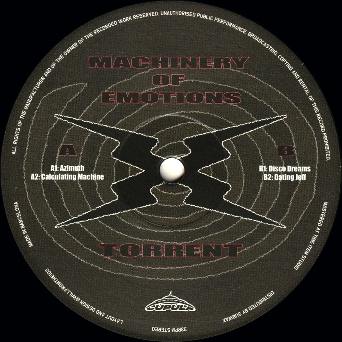 Torrent - Machinery Of Emotions : 12inch