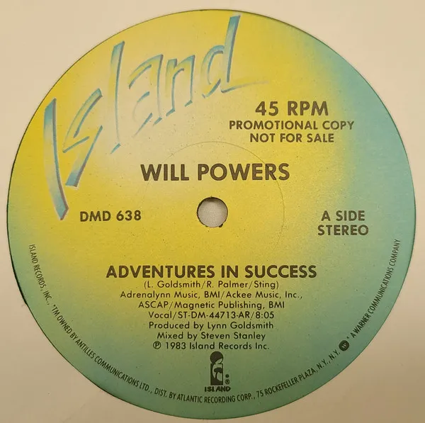 Will Powers - Adventures In Success : 12inch