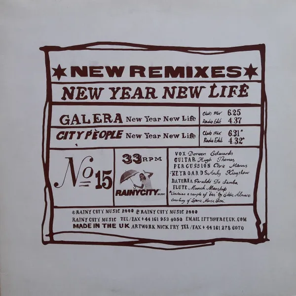 GALERA - New Year New Life (New Remixes) : 12inch