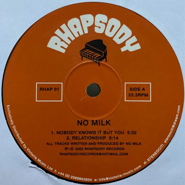 NO MILK - Nobody Knows It But You : 12inch