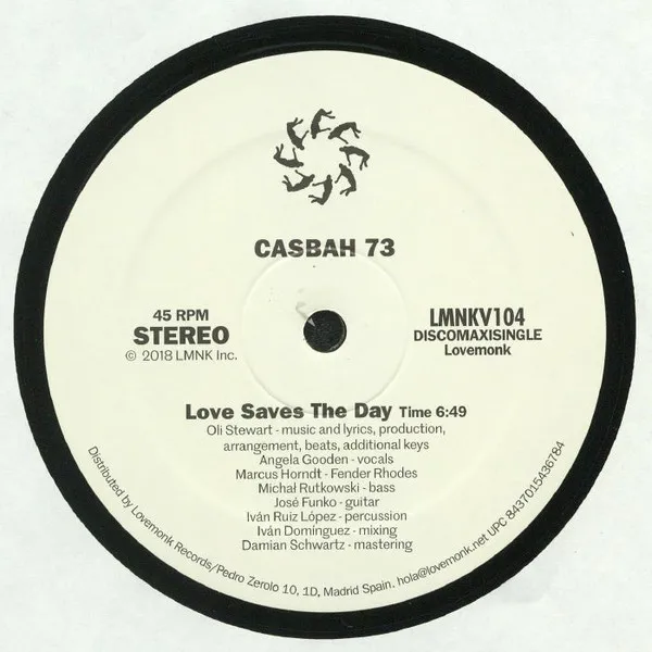 Casbah 73 - Love Saves The Day : 12inch