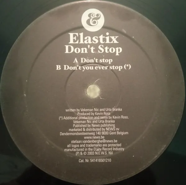 Elastix - Don't Stop : 12inch