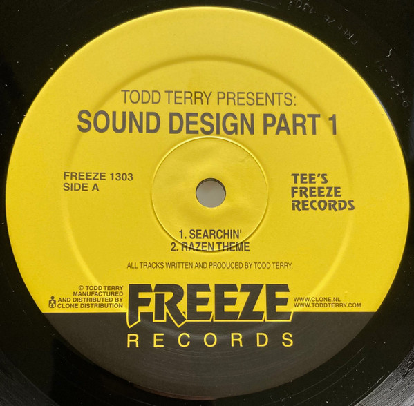 Todd Terry - Todd Terry Presents: Sound Design Part 1 : 12inch