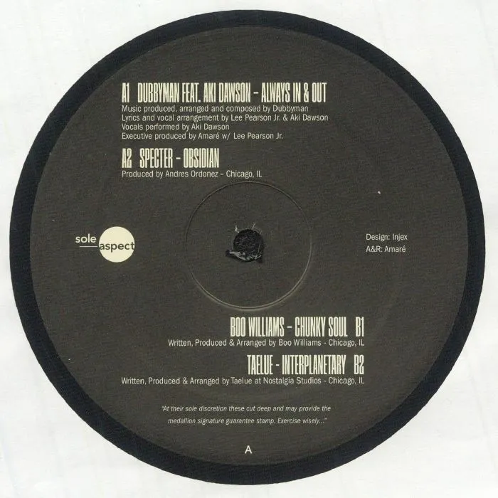 Dubbyman / Specter / Boo Williams / Taelue - Sole Discretion EP Part 2 : 12inch