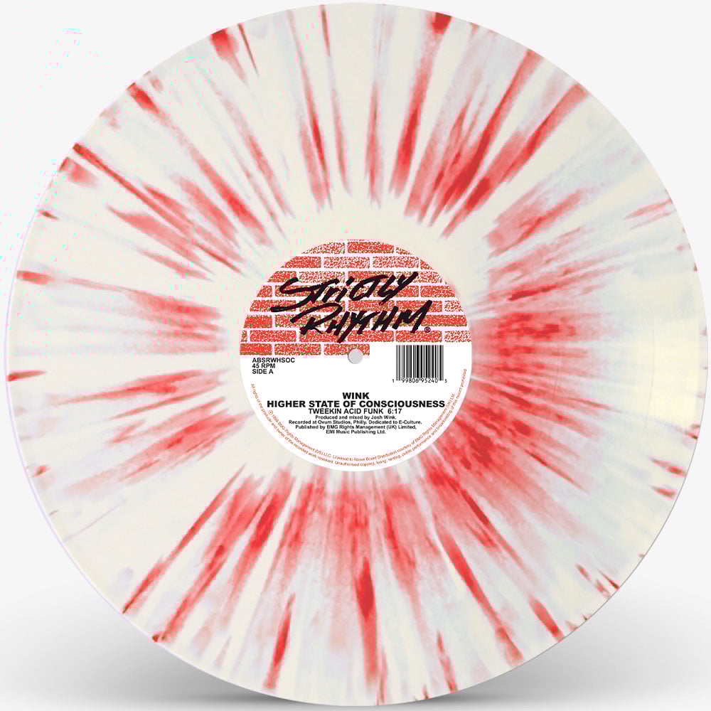 Wink - Higher State Of Consciousness (Red / White Splatter Vinyl) : 12inch
