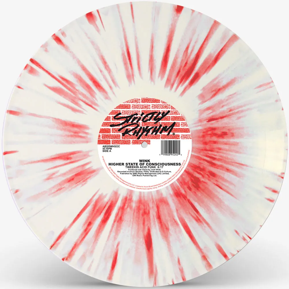 Wink - Higher State Of Consciousness (Red / White Splatter Vinyl) : 12inch