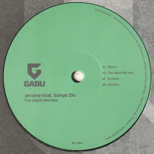 Jerome Feat. Sonya Zlo - The Night We Had : 12inch