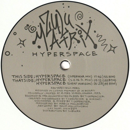 Zulu Matrix - Hyperspace (Incl. S.O.N.S Remix) : 12inch