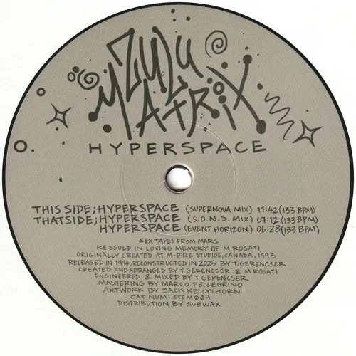 Zulu Matrix - Hyperspace (Incl. S.O.N.S Remix) : 12inch